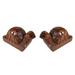 Bay Isle Home™ 2 Piece Statue Set Wood in Brown/Gray | 2.25 H x 1.75 W x 4 D in | Wayfair 6F6435034D694F64BA8676768FF197B5