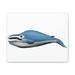 Rosecliff Heights Whale by Kelly Johnson - Wrapped Canvas Graphic Art Canvas in Blue | 8 H x 10 W x 2 D in | Wayfair