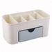 Vanity Drawer Beauty Organizer 6 Compartments with 1 Drawer Cosmetic Storage Box for Home Office Vanities Bathroom Counter-top New