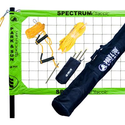 Park & Sun Spectrum Classic Professional Level Volleyball Net System - Re-Packaged Green