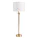 Whitney Acrylic Buffet Lamp - Drum Linen Off White - Ballard Designs - Ballard Designs