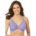 Plus Size Women's Wonderwire® Front Close T-Back Bra 1246 by Glamorise in Soft Lilac (Size 48 G)