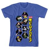 Youth BIOWORLD Heather Royal My Hero Academia T-Shirt