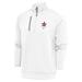 Men's Antigua White Detroit Stars Generation Quarter-Zip Pullover Top