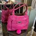 Kate Spade Bags | 1 Hour Sale Kate Spade Large Pink Leather Tote, Uigc | Color: Pink/Silver | Size: Os