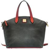 Dooney & Bourke Bags | Dooney And Bourke Pebbled Leather Black Satchel From D&B Store. | Color: Black/Brown | Size: Medium