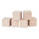 Ginger Ray Wooden Oh Baby Building Block 6 Stück, braun