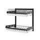 cuffslee Kitchen Dish Drainer, Drying Rack For Dishes Wall-mounted Dish Rack Drainer 304 Stainless Steel Tableware Cup Draining Racks