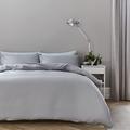 Silentnight 100% Pure Cotton Collection Duvet Cover Set Silver. Supersoft Snuggly Easy Care Duvet Cover Quilt Bedding Set - Super King (260cm x 230cm) + 2 Matching Pillowcase., 520508GE