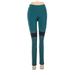 Reebok Active Pants - Mid/Reg Rise: Teal Activewear - Women's Size Small