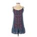 Hollister Casual Dress: Blue Paisley Dresses - Women's Size X-Small