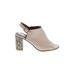 Donald J Pliner Mule/Clog: Ivory Solid Shoes - Women's Size 8 1/2 - Open Toe