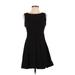 Forever 21 Casual Dress - A-Line Crew Neck Sleeveless: Black Print Dresses - Women's Size Small