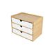 Eternal Night Desk Organizer Bamboo in Brown/White | 6.1 H x 9.8 W x 6.2 D in | Wayfair EternalNight047e325
