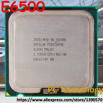 Processeur Intel Pentium E6500 Dual Core 2.93GHz 2 mo 1066MHz 775 broches 45nm Original