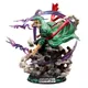 Figurine d'Action de Dessin Animé Roronoa Zoro Wano Country Trois Flux Opaque Shura Jouet de 34cm