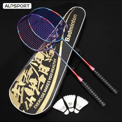 ALPSPORT R-HX 2Pcs Raquette avec sac 7U 30Lbs G5 T700 Original Raquette de Badminton Professionnelle