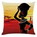 solacol Home Decor Gifts Home Decor Living Room Gifts for Home Decor Home Decor Cushion Cover Beautiful African Woman Pillowcase Throw Pillow Covers New Home Decor Throw Pillows Covers