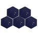 Baywell 5 Pcs Thick Hexagon Felt Board Tiles Self-Adhesive Pin Board Felt Bulletin Board Tiles Bulletin Memo Board for Home Office Classroom Wall School Decor