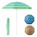 Gymax 6.5 FT Patio Portable Beach Adjustable Umbrella