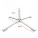 Portable Beach Patio Umbrella Base Stand Garden Yard Outdoor Parasol Holder Cross Shaped Foldable Fit 2-3.2cm Pole White