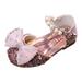 Fashion Spring And Summer Girls Sandals Dress Performance Dance Shoes Mesh Rhinestone Pearl Buckle Toddler Jelly Sandals Size 5