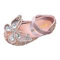 Fashion Spring And Summer Children Dance Shoes Girls Dress Performance Princess Shoes Rhinestone Pearl Sequin Bow Hook Loop Boots for Girls for 13 Years Old