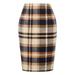 Pencil Plaid Skirts For Women Fall Winter High Waisted Bodycon Knee Length Wool Midi Skirt With Slit Dog Skirt Hot Skirt Overall Skirt for Women Scrub Skirts for Women Hot Tennis Skirt