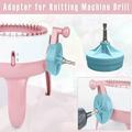 Projects Knitting machine adapter automatic Quick knit loom machine Knitting machine tables Home Decor Spinning Adapter Machine Knitting For Special 1Pcs Drill Decoration & Hangs