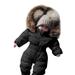 Girl Jumpsuit Thick Hooded Warm Jacket Coat Baby Romper Boy Outfit Winter Boys Outfits&Set Baby Boy Bunting 12 Months