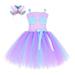 Kids Child Baby Girls Princess Pageant Dress Sleeveless Party Patchwork Tutu Dresses With Headband Set 2PCS Juniors Clothes for Teen Girls