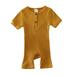 KI-8jcuD 6 Month Girl Clothes Babys Girls Boys Summer Casual Solid Color Jumpsuit Knitted Ribbed Pattern Rompers 3 Month Baby Girl Girls Summer Clothes Size 6 Baby Girl Romper Baby Clothes 6-9 Month