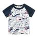 Short Kids Clothes Boys T Toddler Tee Sharks For 17 Shirts Dinosaur Years Crewneck Sleeve Tops Cartoon Baby Boys Tops Small Clothe