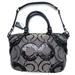 Coach Bags | Coach Madison Sophia Op Art Silver Grey Black Sequin Convertible Satchel Bag | Color: Black/Gray | Size: Os