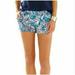 Lilly Pulitzer Shorts | Lilly Pulitzer Short Blue White Walsh Short Floral Hippy Hippy Shake Nwt Size 00 | Color: Blue | Size: 00