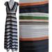 Anthropologie Dresses | Foxiedox Anthro Sleeveless Multicolor Striped Maxi Dress Ss1495dr Womens Size Xs | Color: Blue | Size: Xs