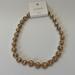 J. Crew Jewelry | J. Crew Champagne Crystal Gold Tone Necklace | Color: Gold | Size: 16” W/2” Extender