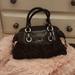 Coach Bags | Coach Bag - Large Ashley Chocolate Brown Leather And Dark Satin Cloth Satchel | Color: Brown | Size: Os