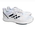 Adidas Shoes | Adidas Courtsmash Perforated Lace-Up White Tennis Athletic Shoes Mens Size 9 | Color: Black/White | Size: 9