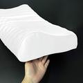 Cozysilk Silk Pillowcase for Memory Foam Pillow, Pure Mulberry Silk Pillow Case for Cervical Pillow, Smooth Silk Pillow Cover for Contour Pillow (53 x 36 x 12 cm / 10 cm, White)