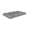 POKAR Euro Pallet Quilted Pillow - 1x Seat Cushion 120 x 60cm, Garden Pillows, Pallet Garden Sofa Bench Furniture, Patio, Without Pallets, Grey