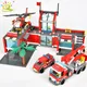 HUIQIBAO 774 pièces caserne de pompiers modèle blocs de construction camion hélicoptère pompier