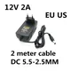 Câble de 2 M 2 M 12 v 2a 2000ma chargeur adaptateur AC/DC pour bande LED caméra CCTV prise