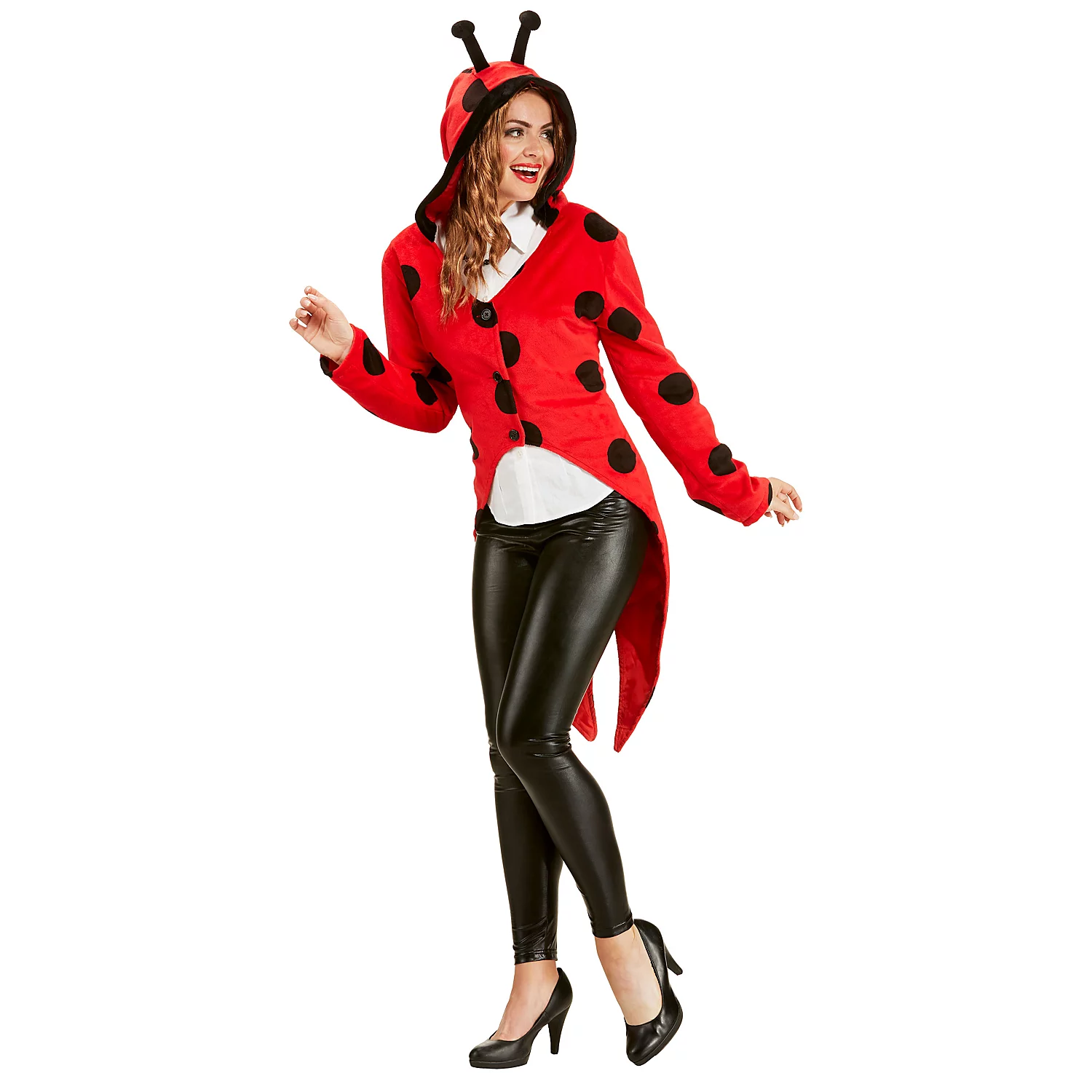 buttinette Veste frac "coccinelle" pour femme