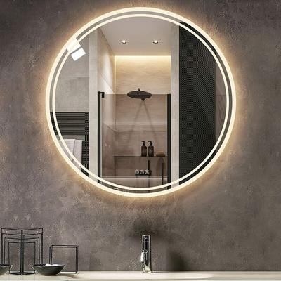 Rund Badspiegel mit Beleuchtung - Antibeschlag led Badezimmerspiegel mit umlaufenden Raumlicht und Image