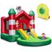 Inflatable Bounce House Kids Christmas w/ Slide & Trampoline & Pool