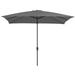 Serwall 8 x 10 ft Outdoor Patio Market Umbrella Gray