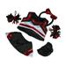 Stuffed Toys Metallic Red & Black Cheerleader Outfit Fits Mostly 6 -10 Teddy Metallic Red & Black Cheerleader Outfit For Your Furry Friends Toys Plushies for the little one