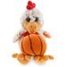 DolliBu Sitting Rooster Stuffed Animal with Basketball Plush - Soft Huggable Rooster Adorable Playtime Plush Toy Cute Farm Animal Gift Basketball Plush Animal Toy for Kids and Adults - 9 Inch