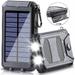Super 30000000mAh 4 USB Portable Charger Solar Power Bank For Cell Phone US 2022